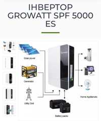 Інвертор UPS Growatt spf 5000 es 48v