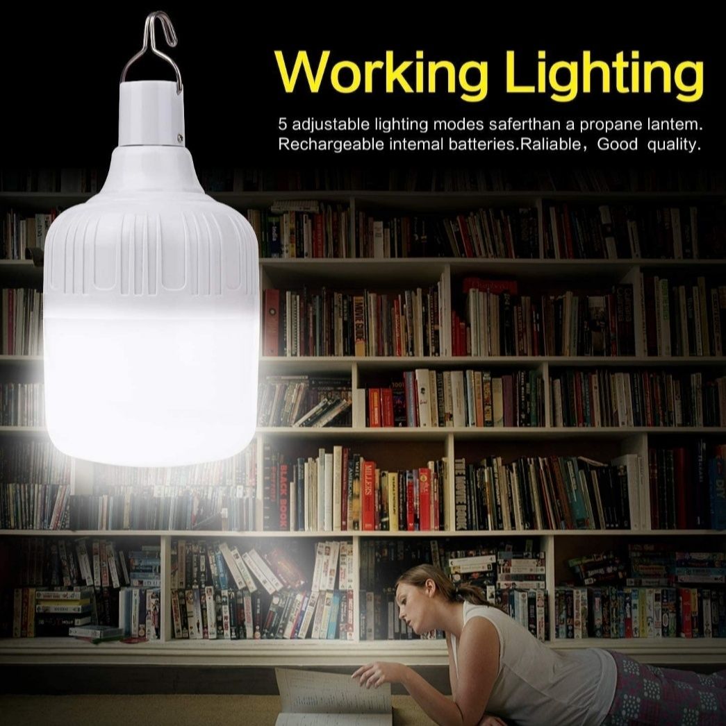 Портативний ліхтар лампа акумуляторне світло 260 W