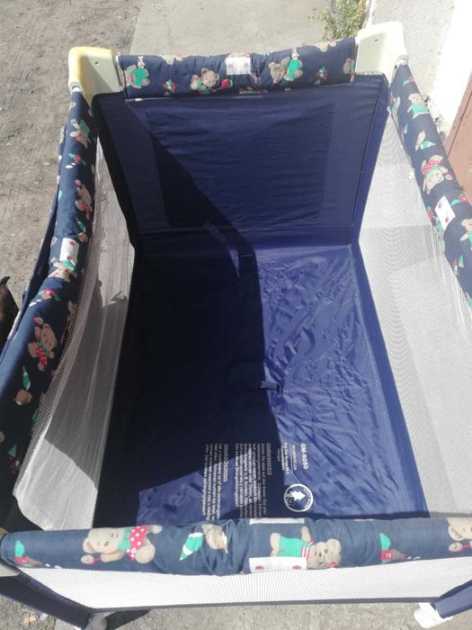 Łóżeczko turystyczne składane z wkładem -  sprawne