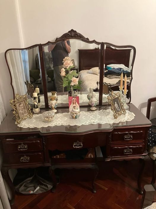 Mobilia Quarto Estilo Inglês Clássico Queen Anne