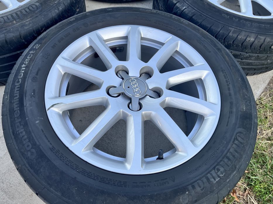 Alufelgi z oponami letnimi zima 225/55 R16 Audi A4 B6 5x112 ET 39 7j