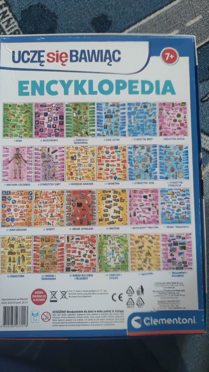 Elektroniczna encyklopedia clementoni  edukacyjna magiczne pióro