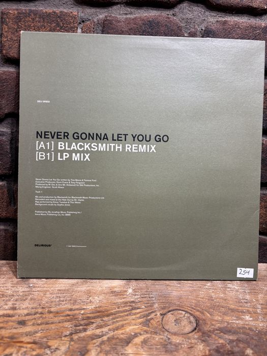 Winyl. Tina Moore - Never Gonna Let You Go. The Blacksmith Remix.
