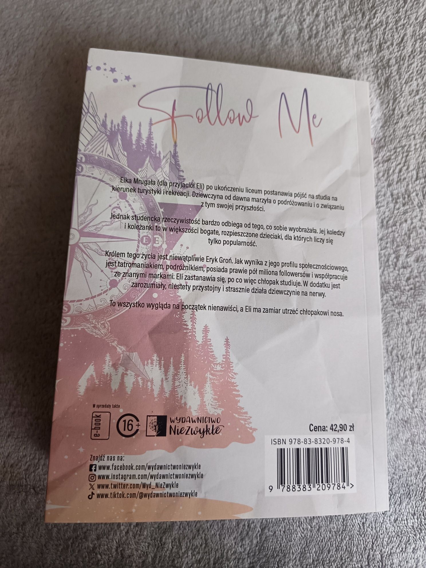 Książka młodzieżowa follow me Emilia szelest