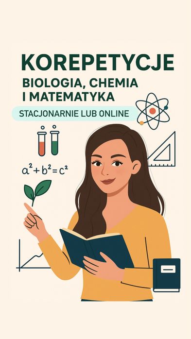 Korepetycje Chemia, Matematyka, Biologia