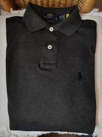 Polo Ralph Lauren manga comprida cinzento preto XS