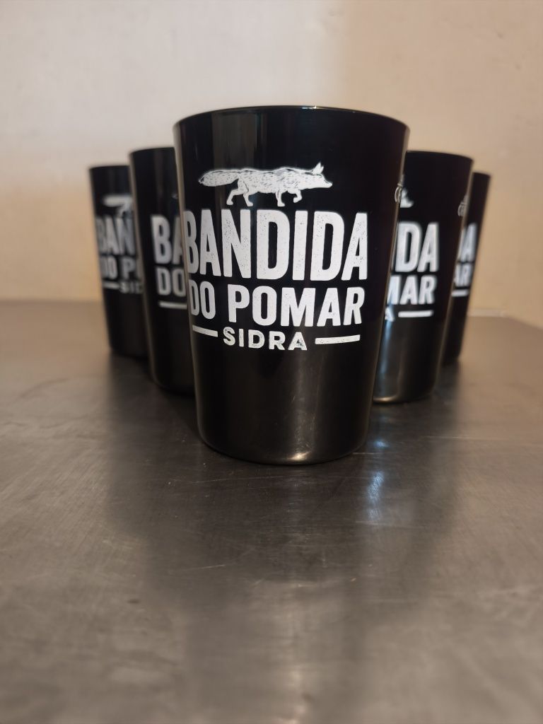 Copos de vidro de restaurante