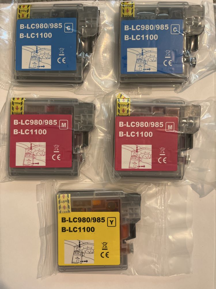 Tusze Do Brother LC980 LC985 LC1100 DCP-J125 J140W DCP-J315W J415 515