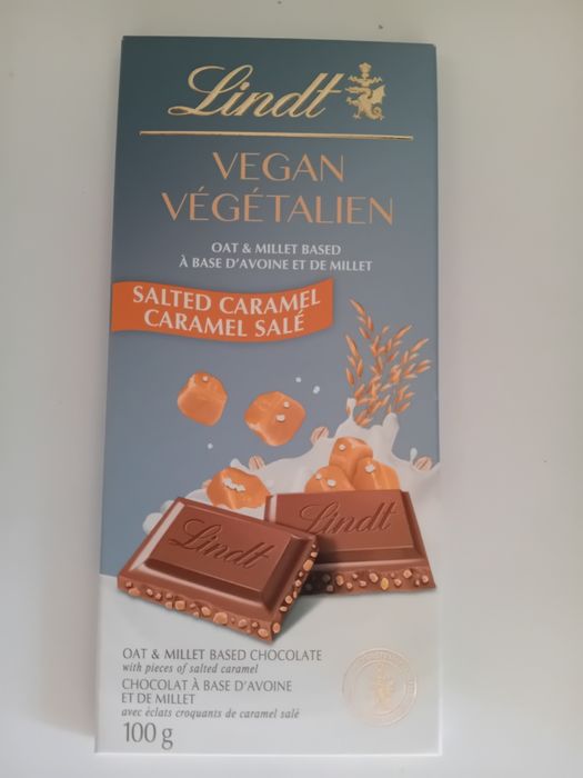 Zestaw 6 Czekolad LINDT Vegan Caramel  100G.