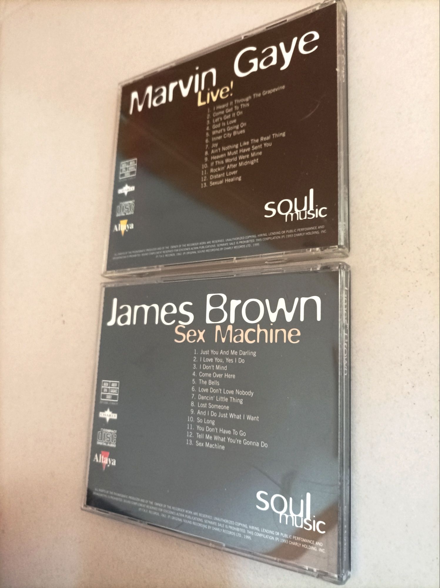 Lote de 2 CDs Soul Music - Marvin Gaye / James Brown