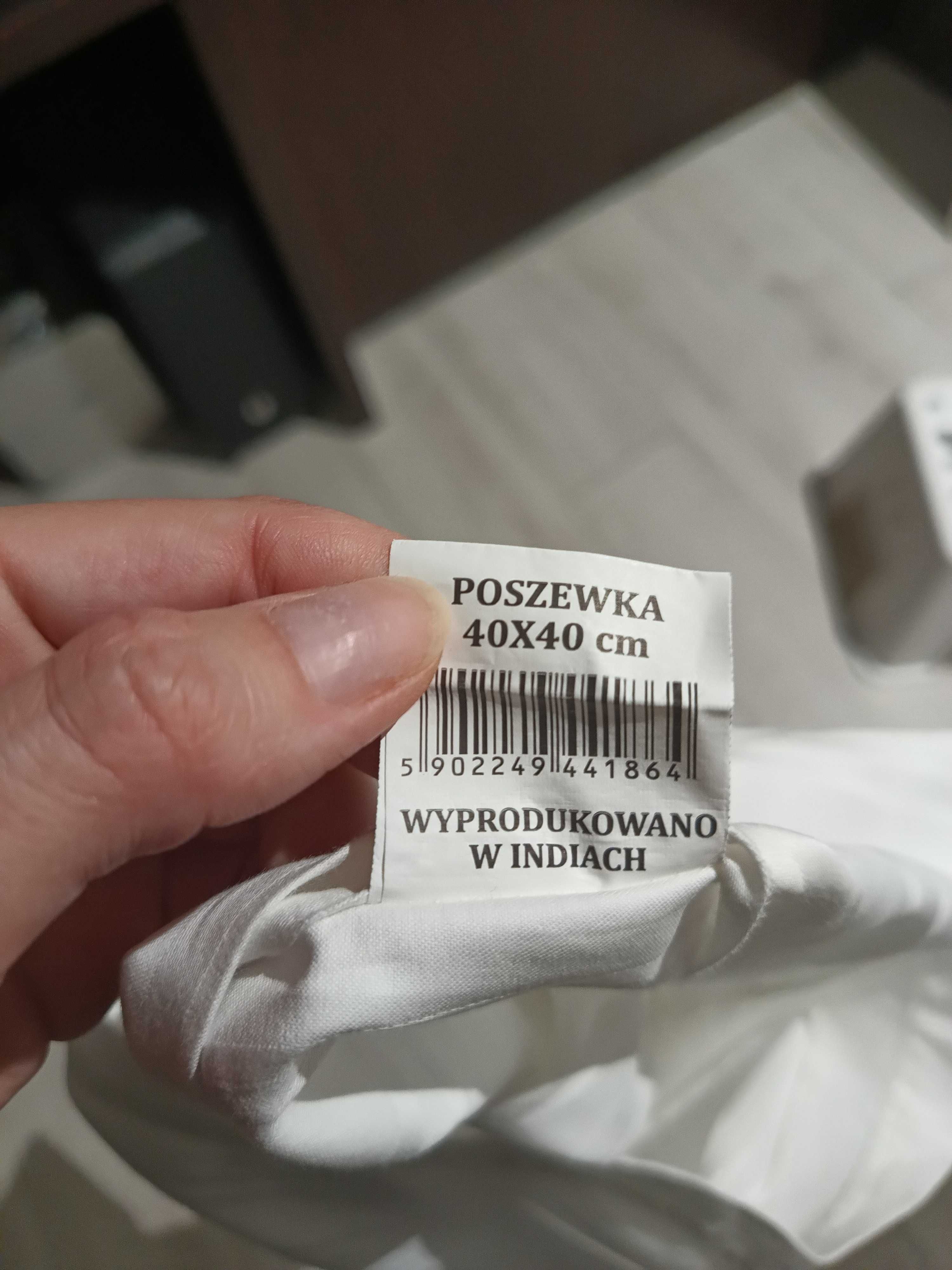 Poszewka biała 100% bawełna