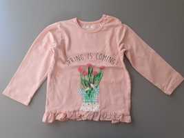 5-10-15 śliczna bluzeczka różowa rozmiar 86