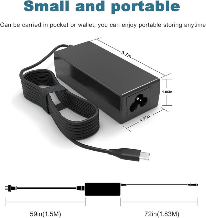 45W Uniwersalna ładowarka USB C typu C - zamiennik laptopa Acer itd