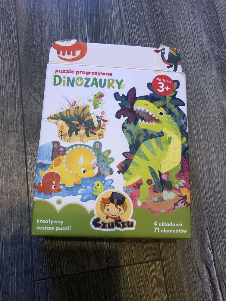 Puzzle dinozaury