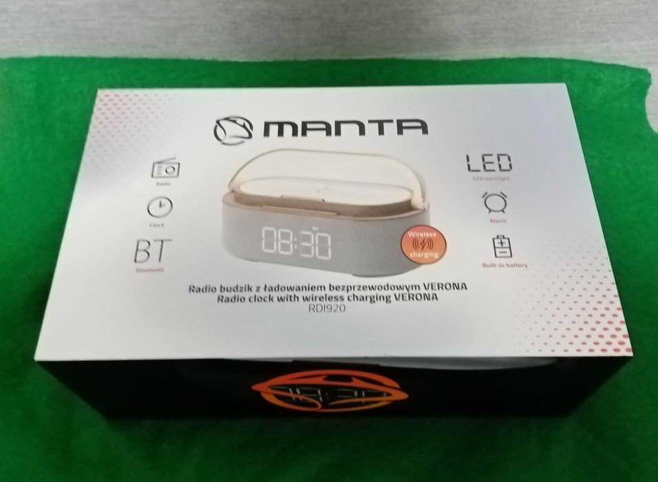 Głośnik Bluetooth do telefonu - radiobudzik Manta