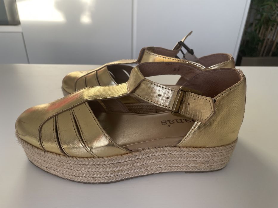 Sapato Cubanas Original dourado 36