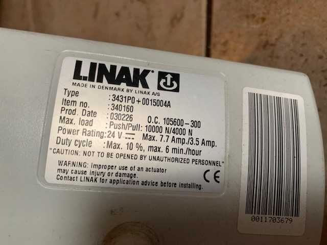 Linak 3431PO Siłownik elektryczny 24V 10 000N