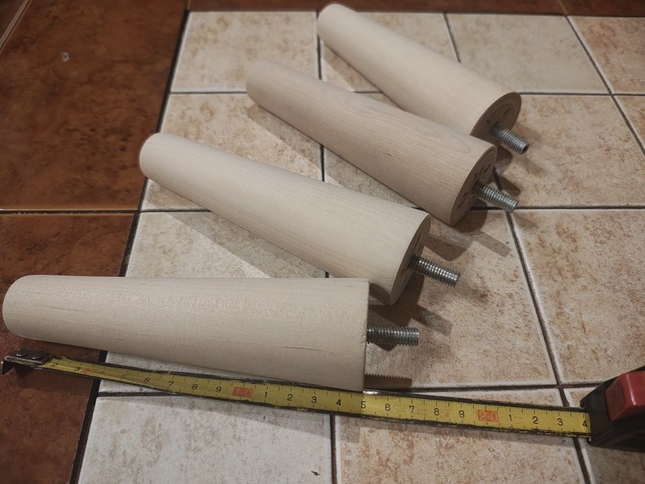 Ножки меблеві береза з меблевою шпилькою