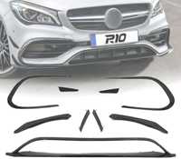 SPOILER LIP FRONTAL PARA MERCEDES CLA W117 LOOK A45 2016-PRETO