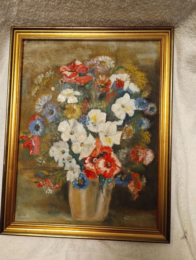 Obraz z motywem kwiatów