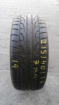 Opona 215/40/17 DUNLOP SP SPORT MAXX. Letnia, 7mm