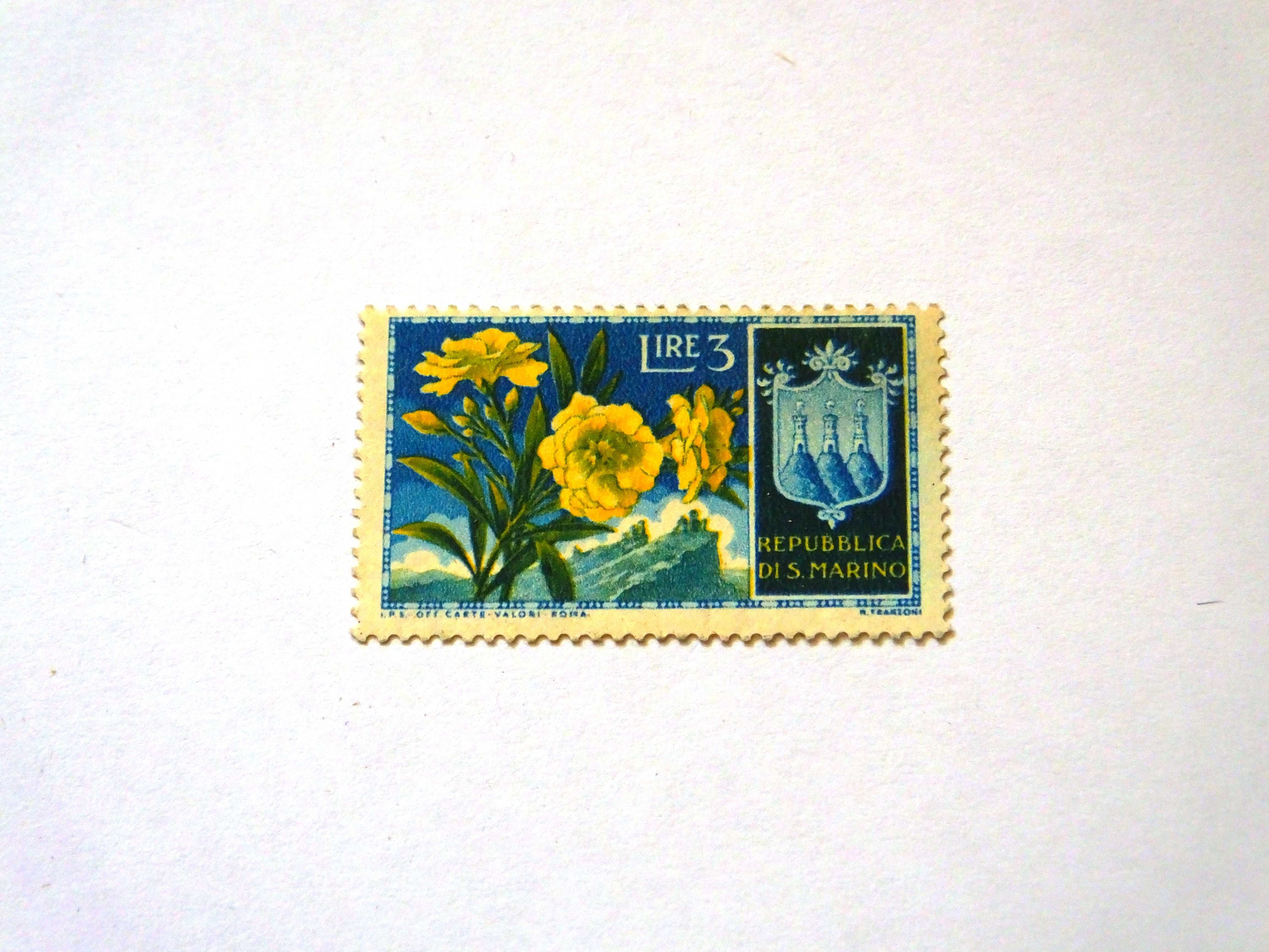 Znaczki San Marino - kwiaty - 1953
