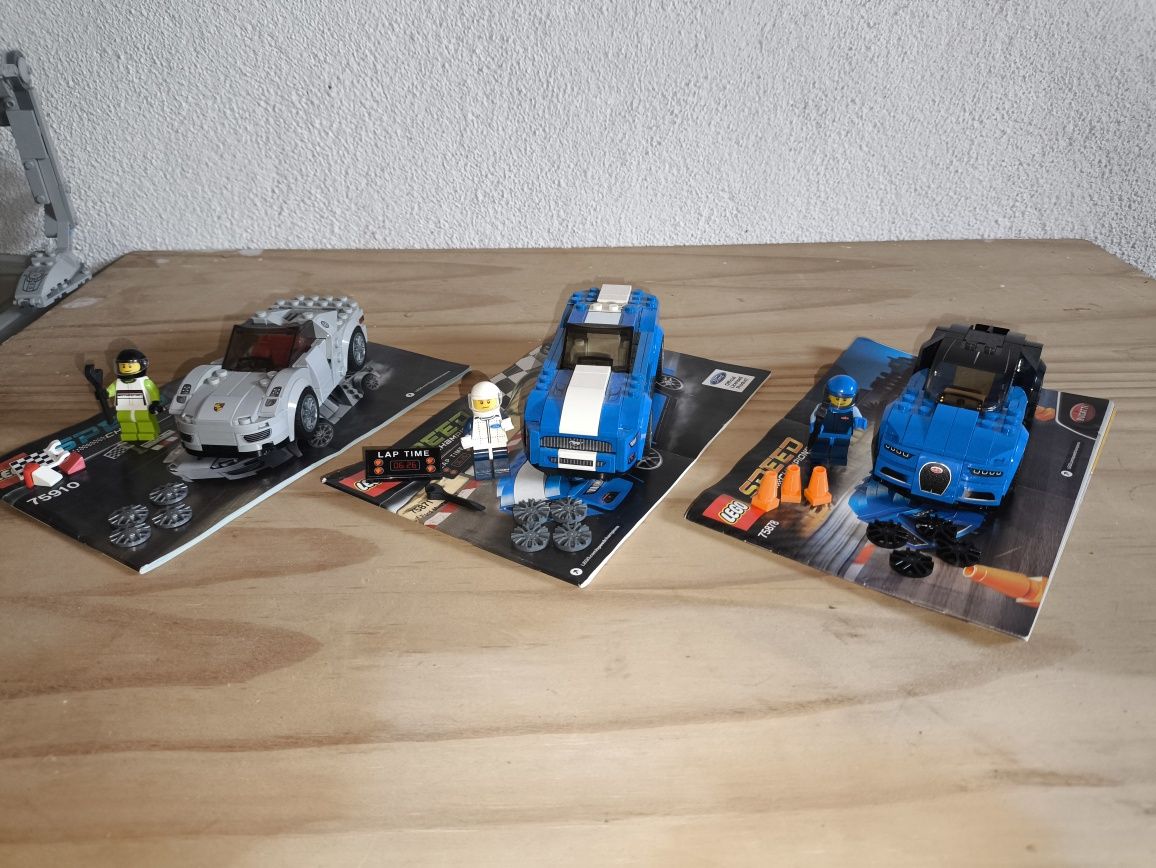 Conjunto de 3 carros Lego Speed Champions