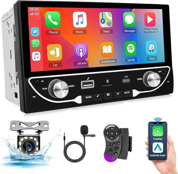 radio samochodowe Carplay 2 Din Android auto z 6,86-calowym