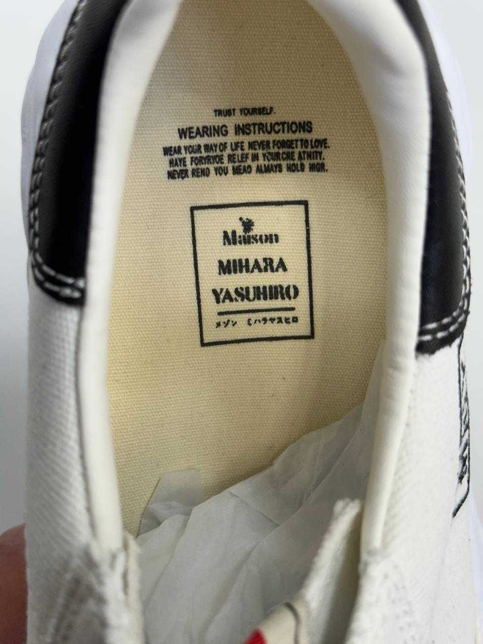 MMY Maison Mihara Yasuhiro кеди кросівки чорні білі