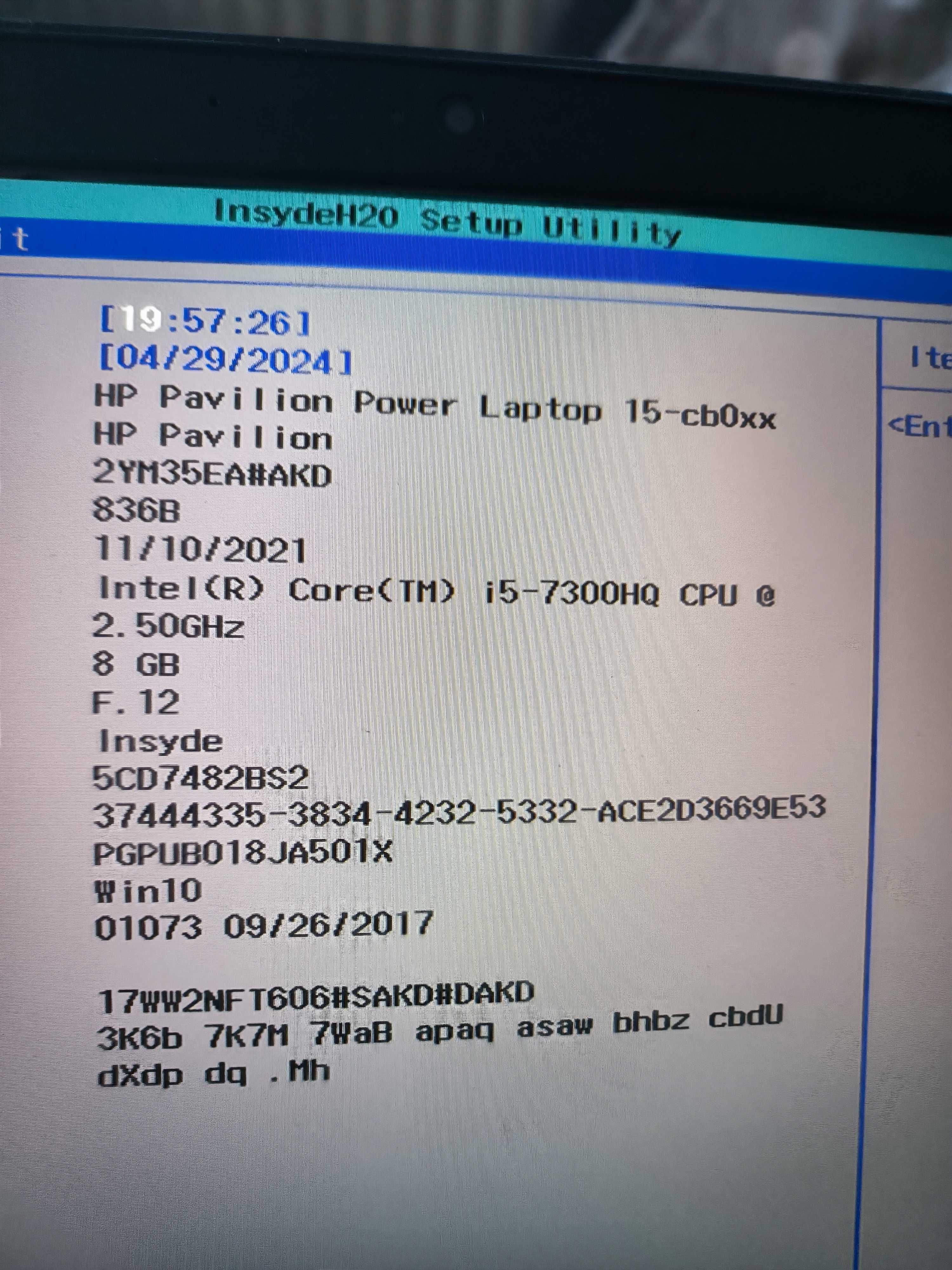 HP Pavilion Power Laptop i5 8GB RAM SSD