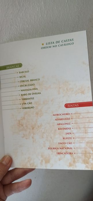 Catálogo castas recomendadas da Região do Dão