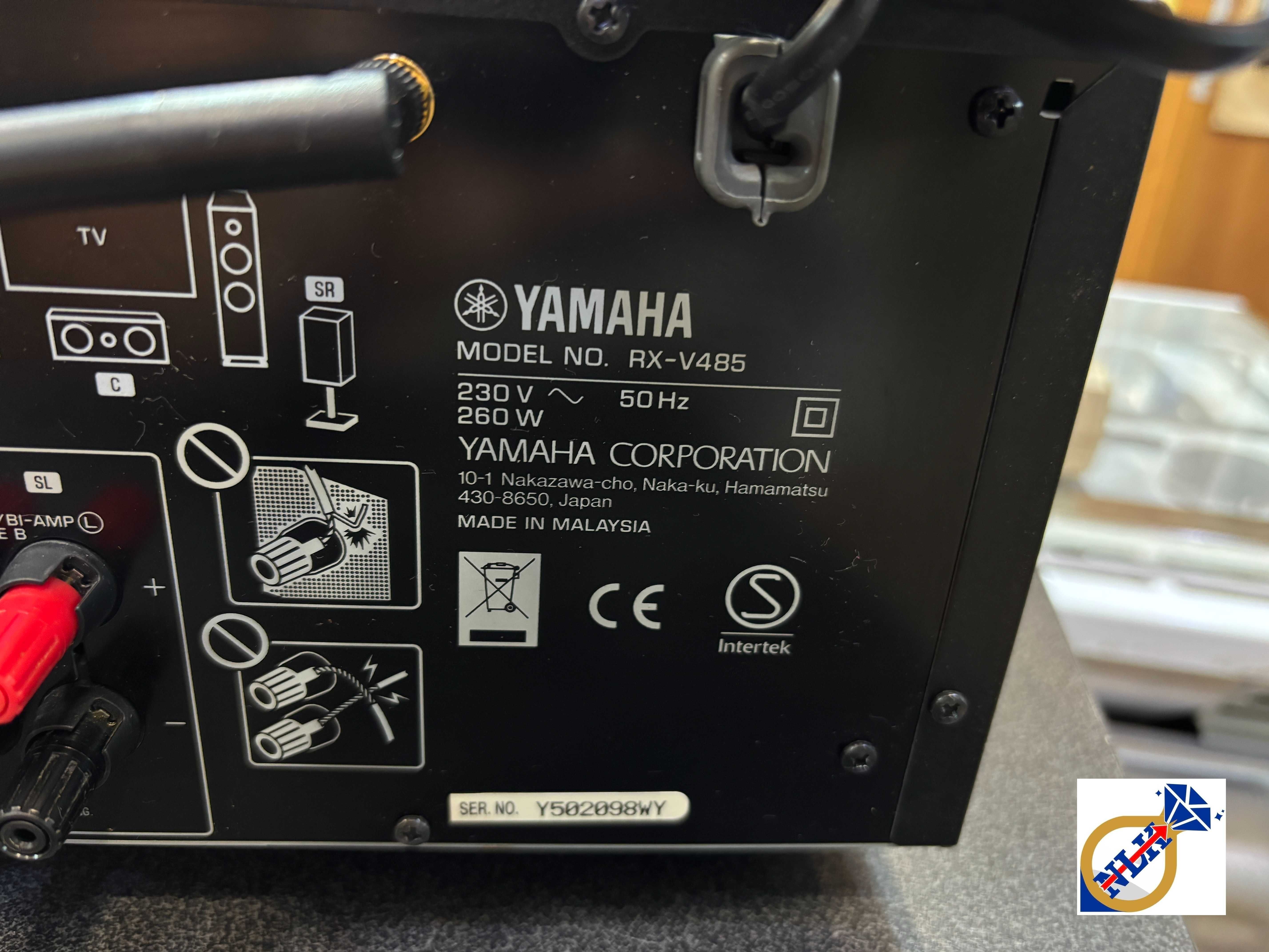 Amplituner Yamaha RX-V485 Wifi, BT, 4K MusicCast / Możliwa wysyłka /
