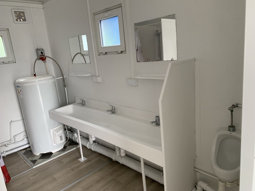 Kontener Biurowy Sanitarny zaplecze sanitarne umywalnia WC