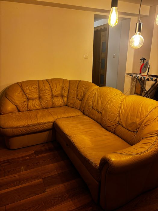 Kanapa skórzana beżowa Odbiór osobisty