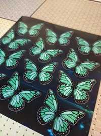 Дитячі вінілові наклейки бабочки для декору Метелики