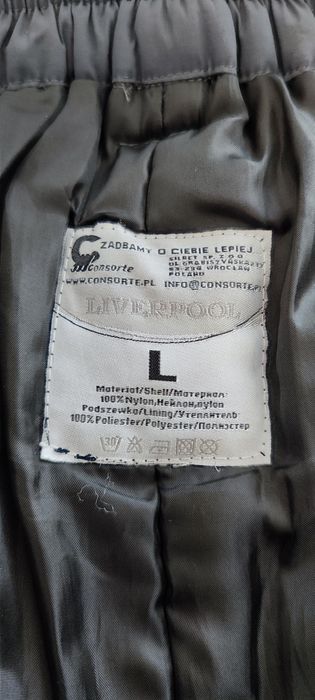 Zimowe ocieplane spodnie robocze z szelkami rozm. L Consorte Liverpool