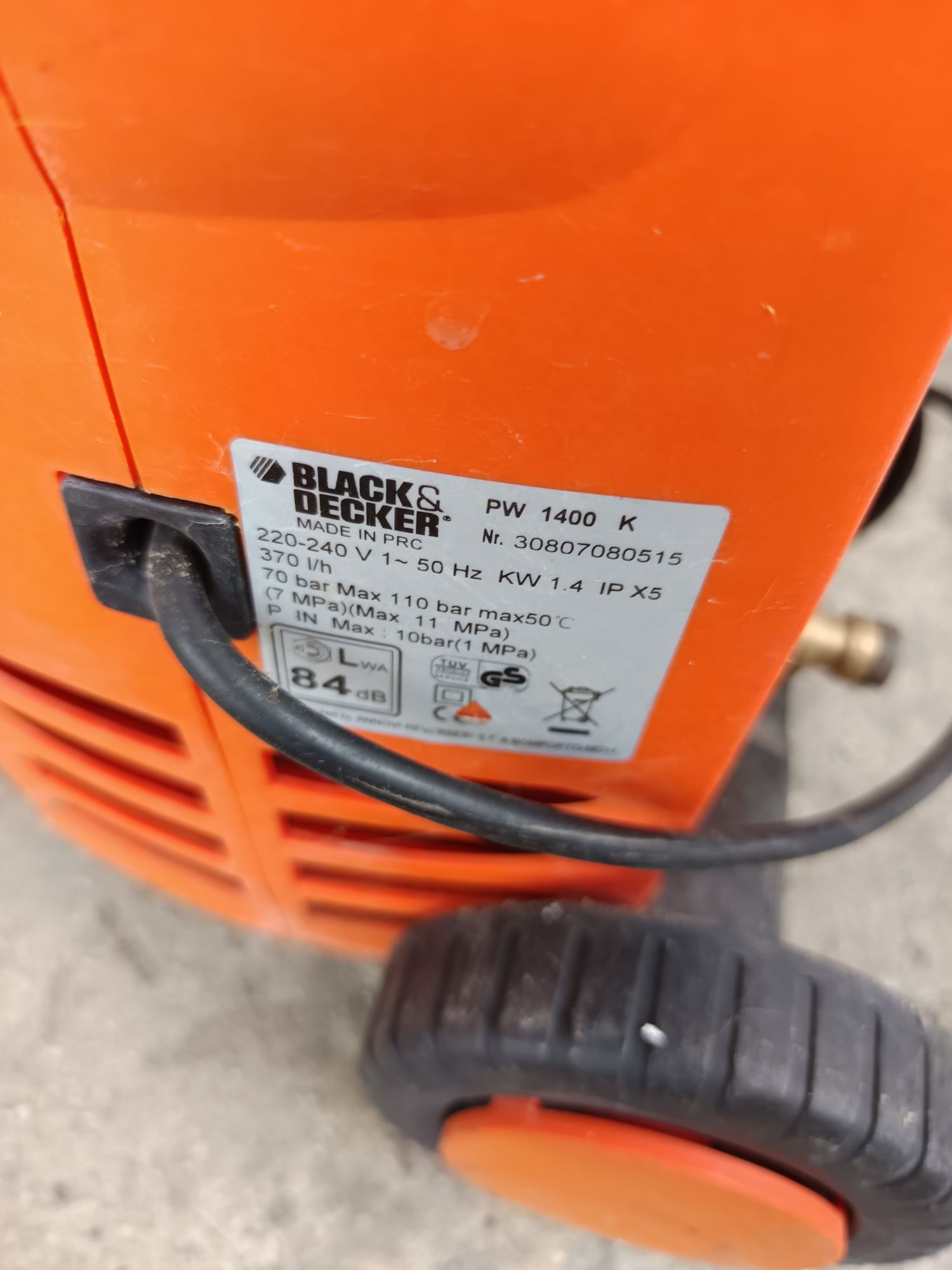 Myjka Ciśnieniowa Black Decker PW 1400 K