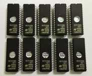 Lote 5 memoria uve eprom M27C128 novos centralina ECU