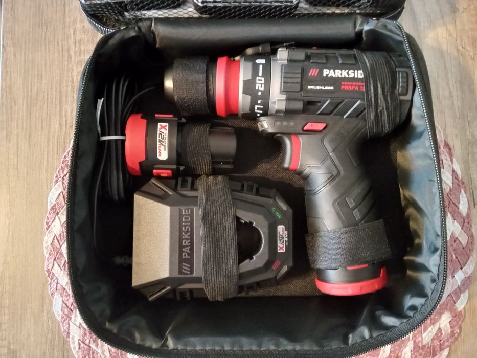 Parkside Performance PBSPA E4 12V wiertarko-wkrętarka zestaw