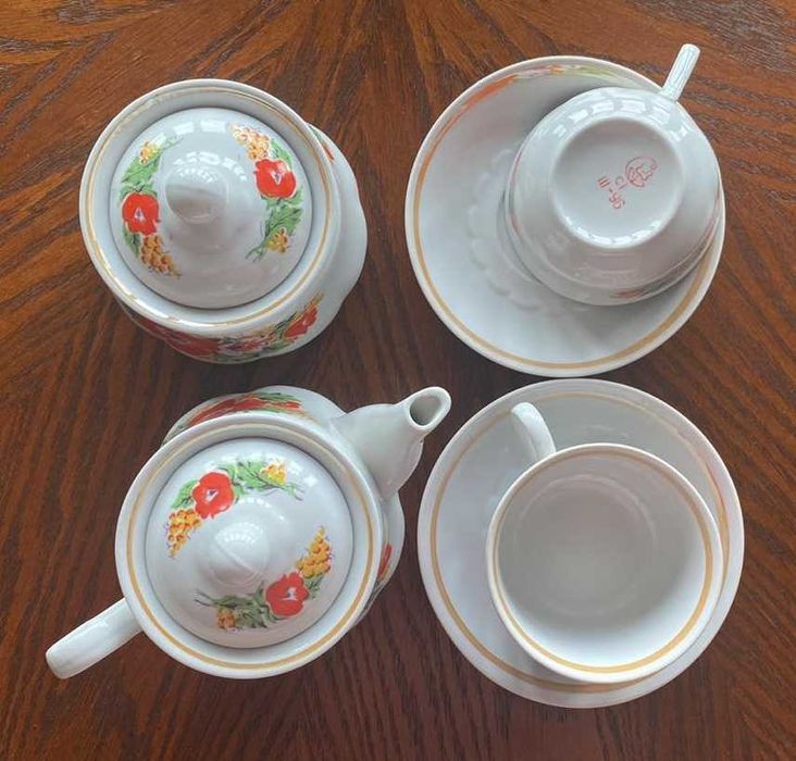 Сервиз чайный "Мальвы" 14 предметов Сумы