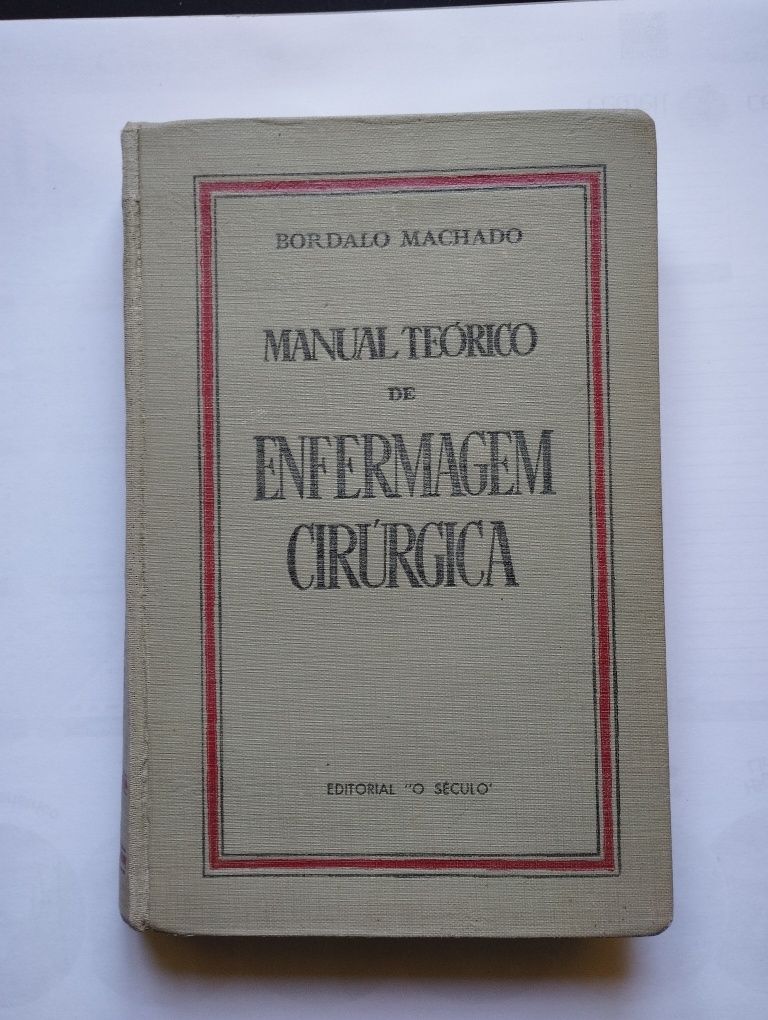 Livros de saúde e enfermagem antigos Bordalo Machado