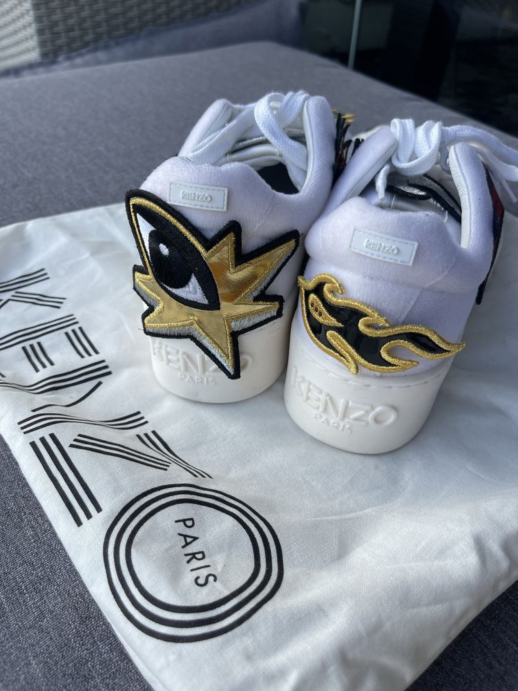 KENZO Oryginał r.38 sneakers trampki na koturnie buty platforma Rzepy