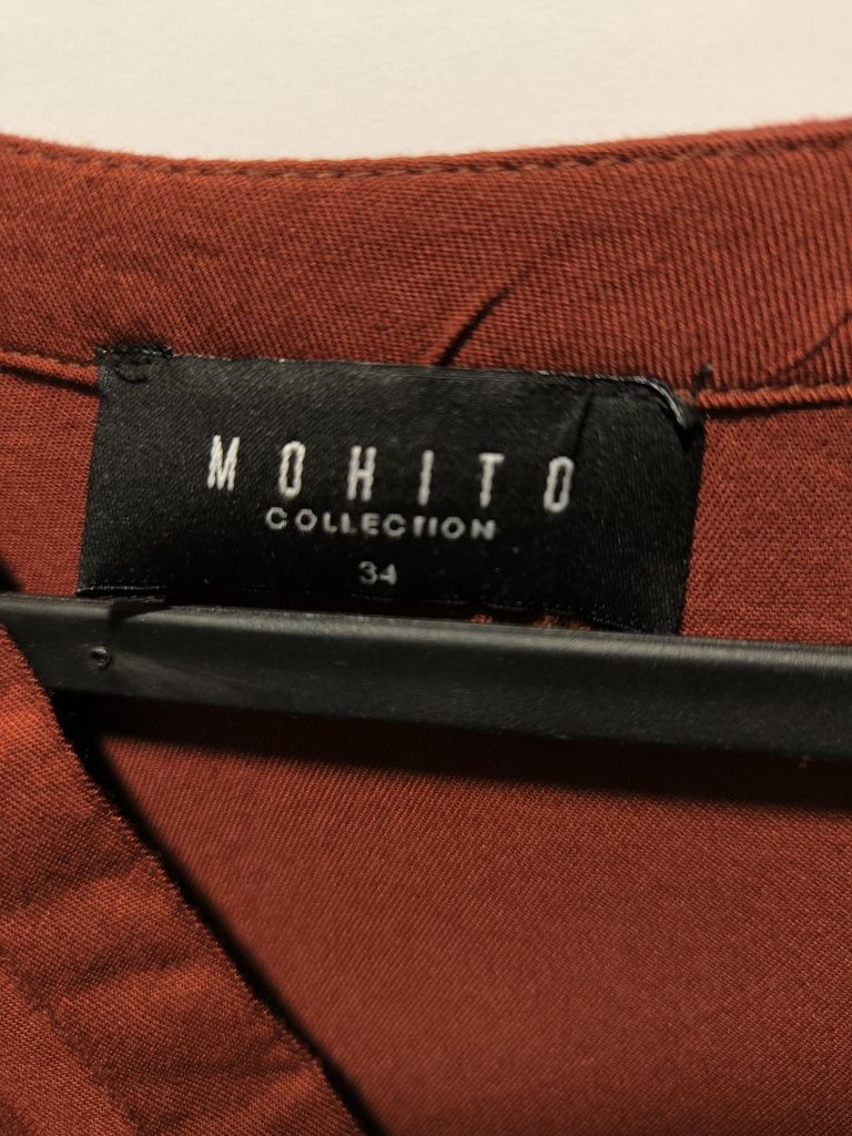 Bordowa sukienka Mohito r 34