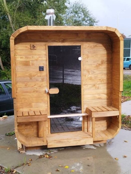 Sauna drewniana kompletna gotowa do użytku. 2.5m x 1.95m x 2.2m