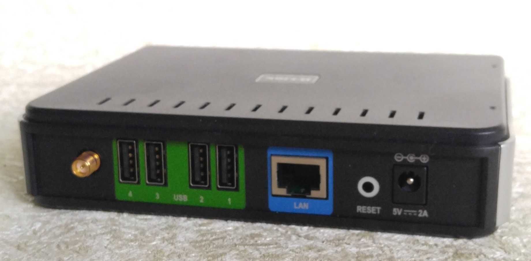 НОВЫЙ! 4хUSB Wi-Fi + LAN принт-сервер Range Booster D-Link DPR-1260