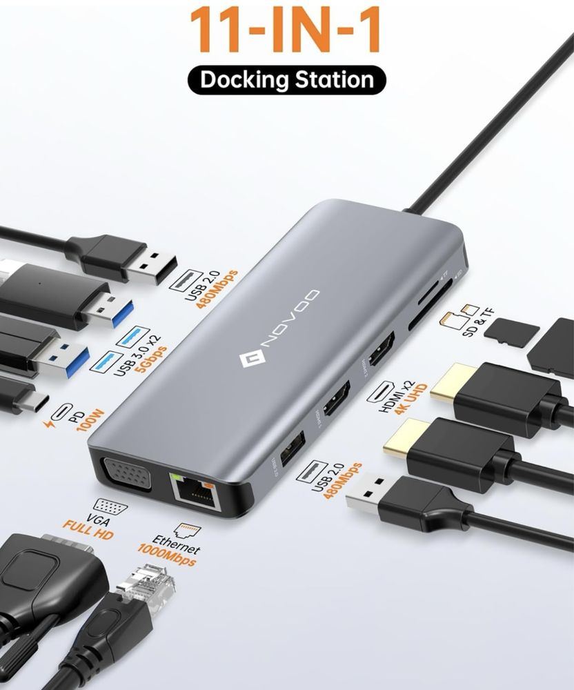 Adapter hub NOVOO 11 PORT HUB