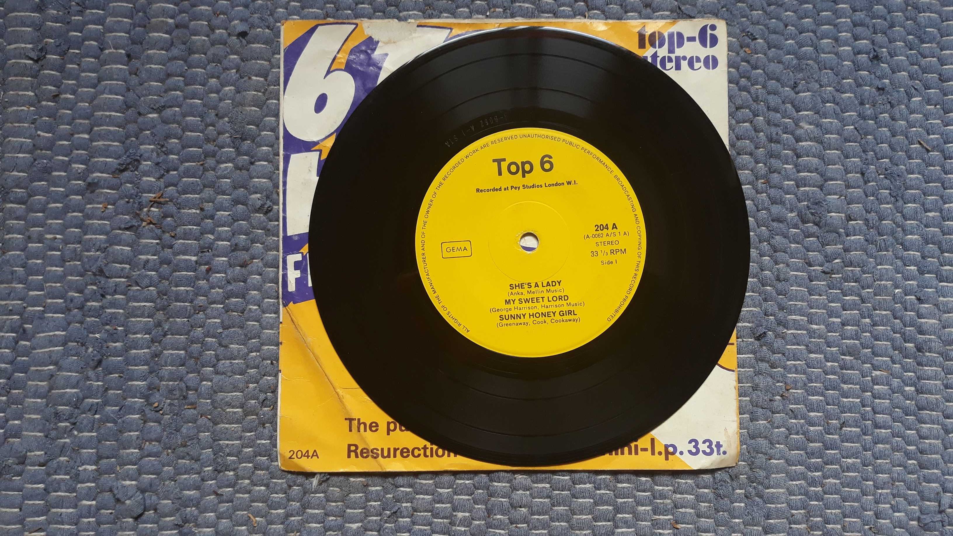 Vários - 6 top hits from England - single vinil - portes incluídos