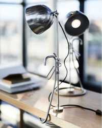 IKEA RÅVAROR lampa lampka stołowa biurkowa stalowa na klips