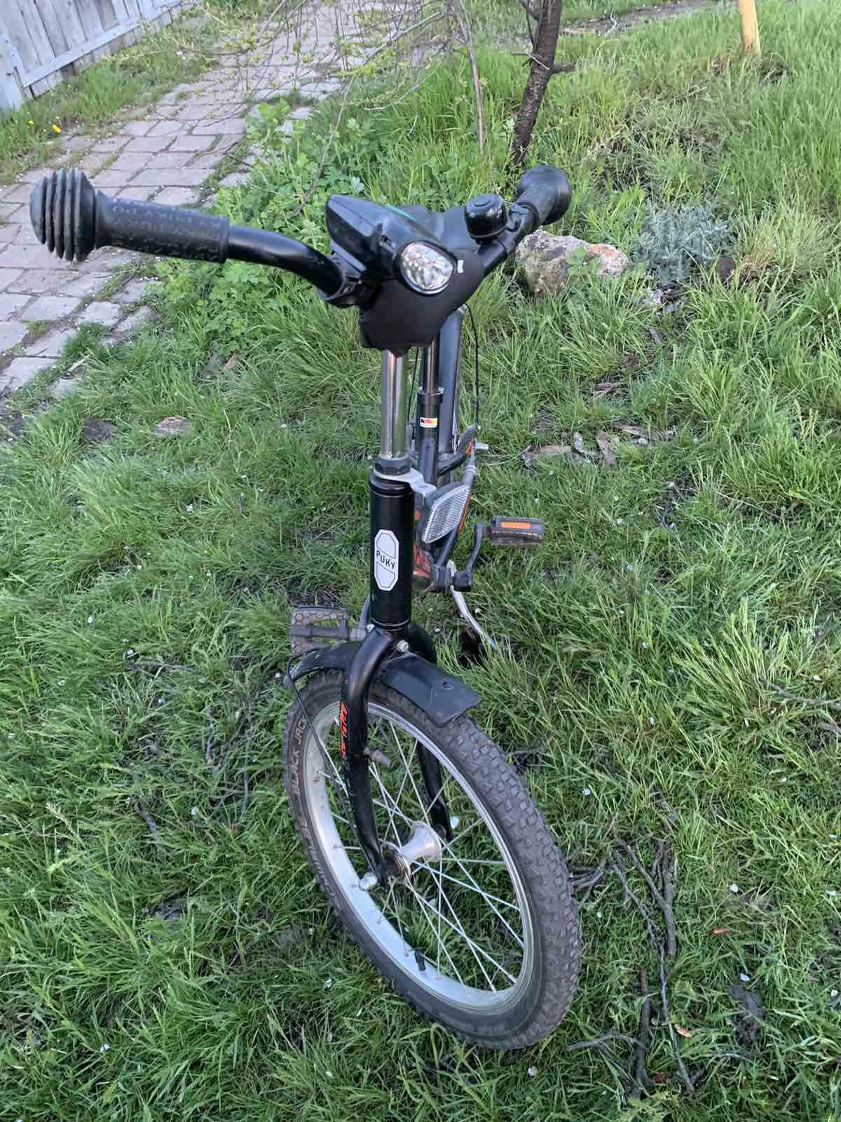 Дитячий двоколісний велосипед PUKY ZLX 16-1 ALU чорний з помаранчевим