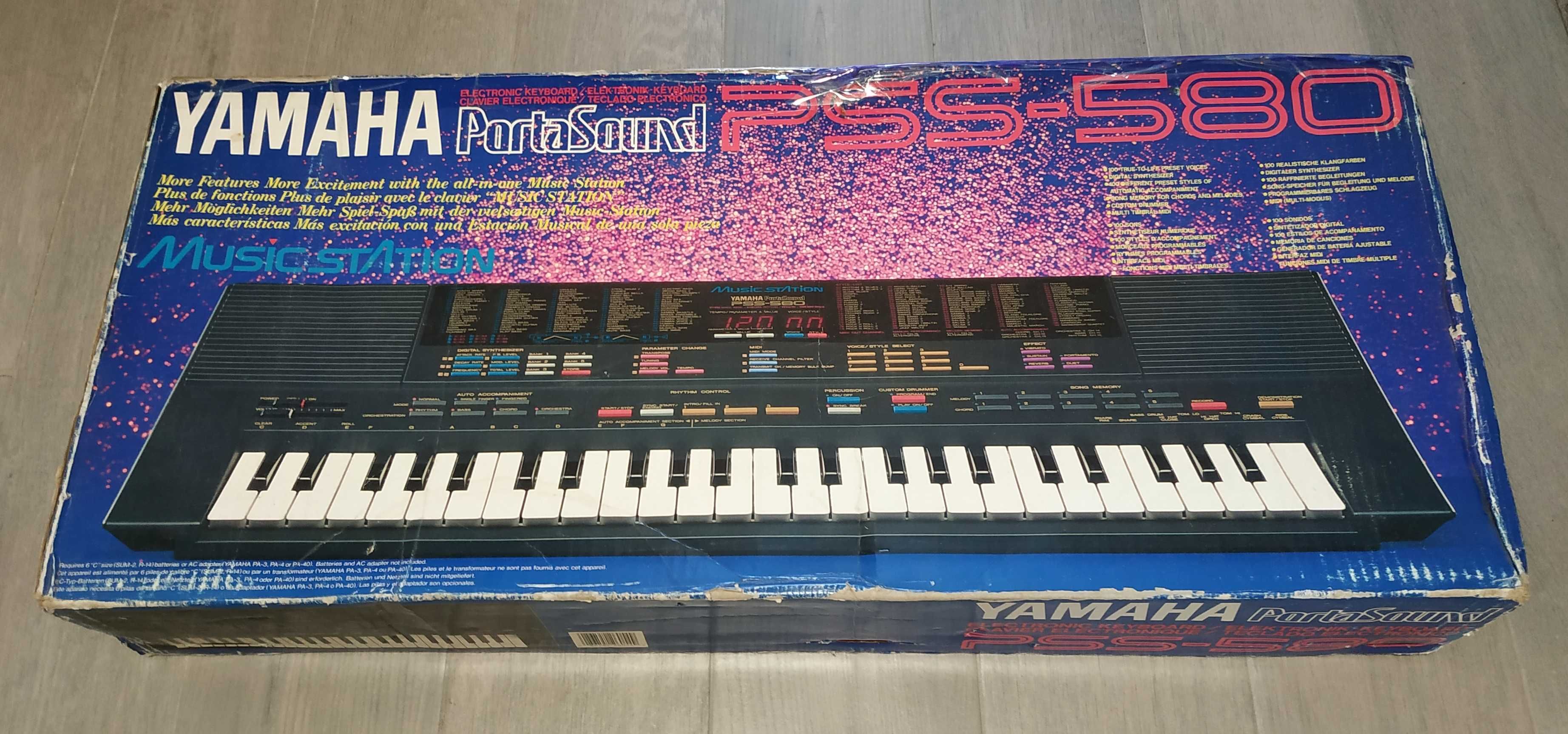 Teclado piano Yamaha PortaSound PSS 580 como novo
